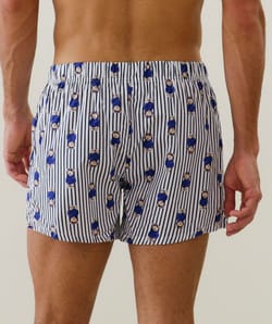 Caleçon à motifs en coton;
