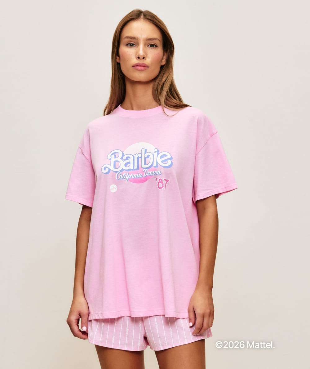 Barbie Jersey t-shirt and shorts set;