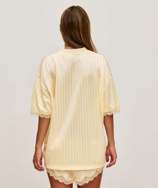 T-shirt oversize en satin Champion;