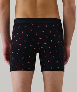 Long cotton boxer shorts;