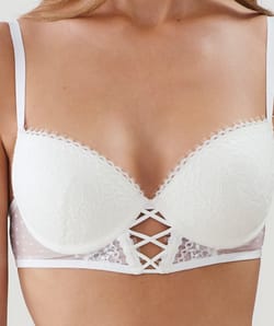 Sujetador push-up de encaje;