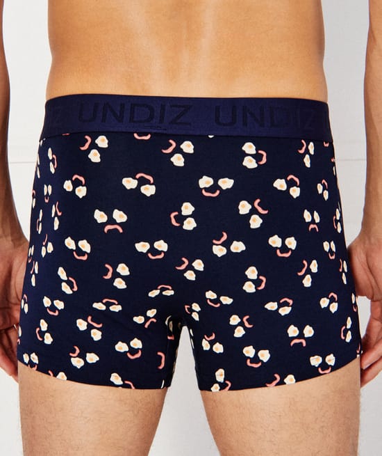 Patterned cotton boxers;