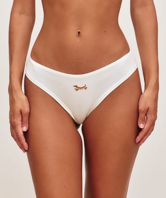Set of 3 cotton patterned panties;