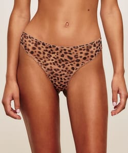 Tanga en mesh l&eacute;opard;