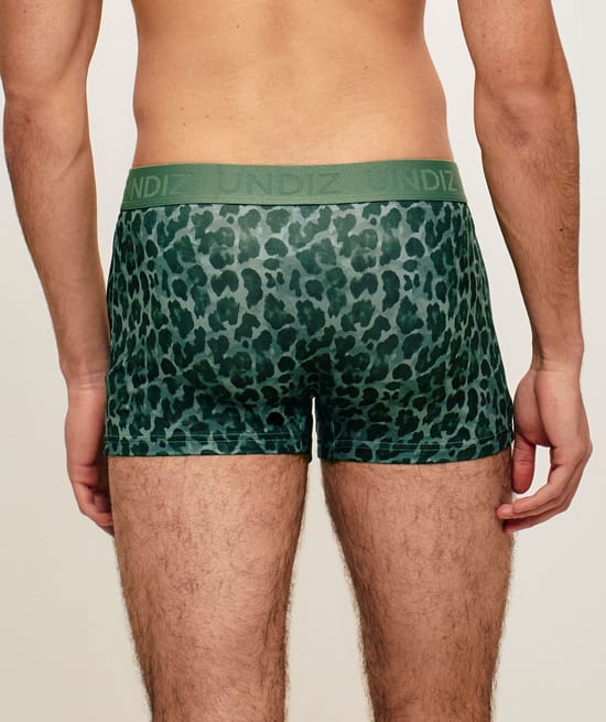 Boxer en coton l&eacute;opard;