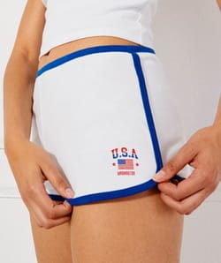 USA fleece shorts;