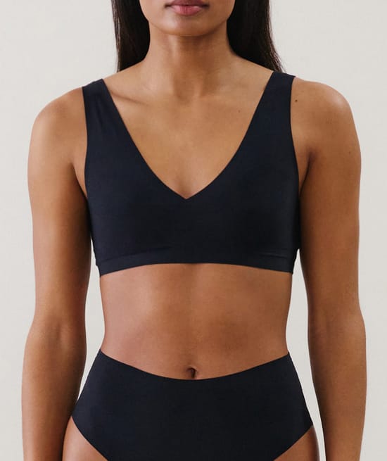 Microfiber bra;