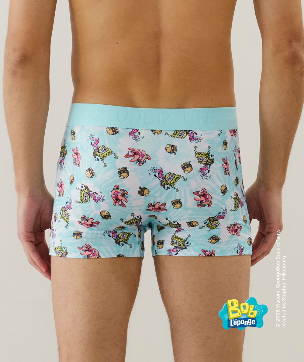Boxer en microfibre à motifs;