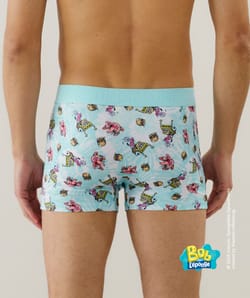 Boxer en microfibre à motifs;