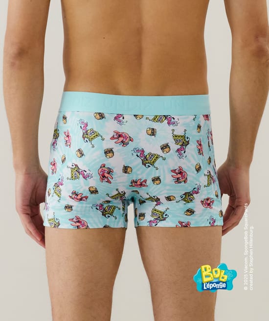 Boxer en microfibre à motifs;