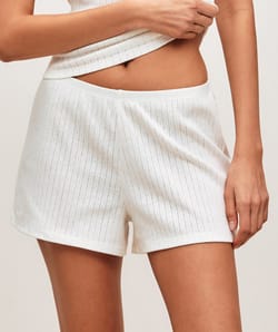 Short en pointelle;