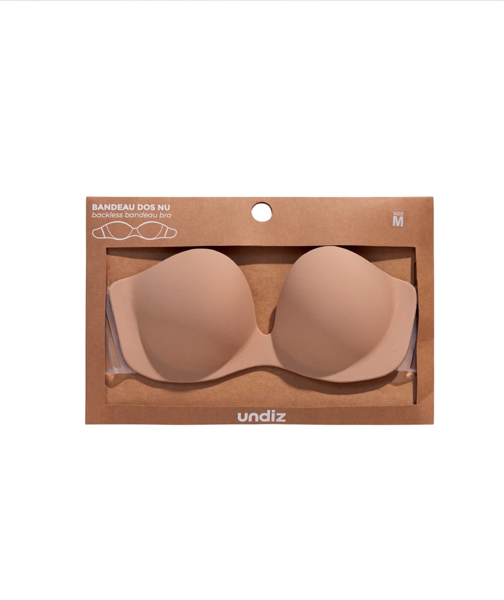 Sujetador bandeau sin tirantes push-up;