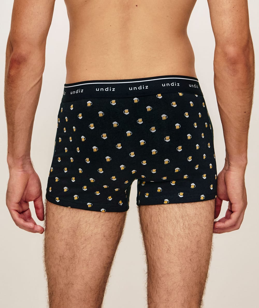 Printed cotton boxer;