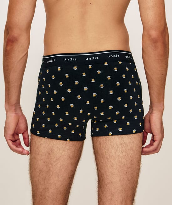 Printed cotton boxer;