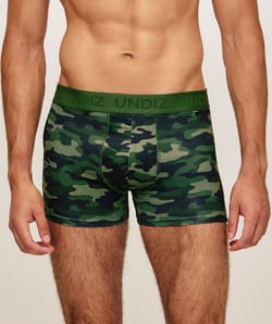 B&oacute;xer de microfibra con patr&oacute;n de camuflaje;