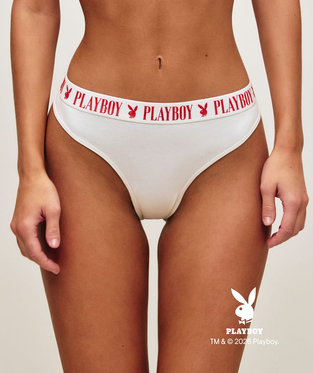 Playboy cotton thong;
