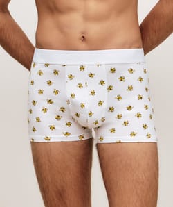 Banana-pattern boxer shorts;