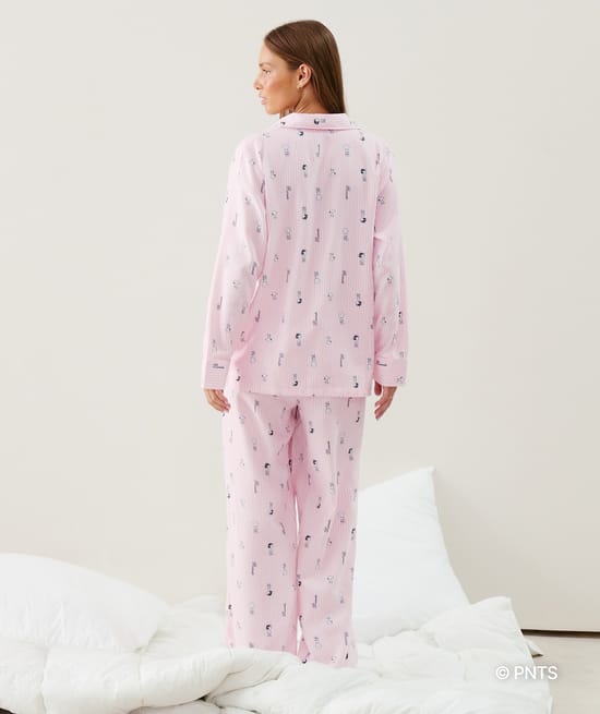 Pantalón de franela Snoopy;