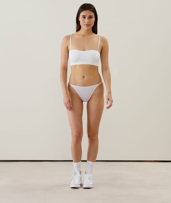 Seamless bandeau bra;