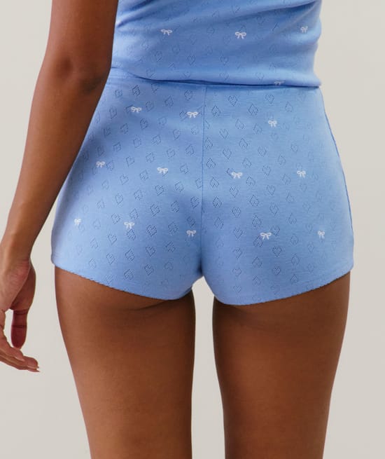 Short en pointelle;