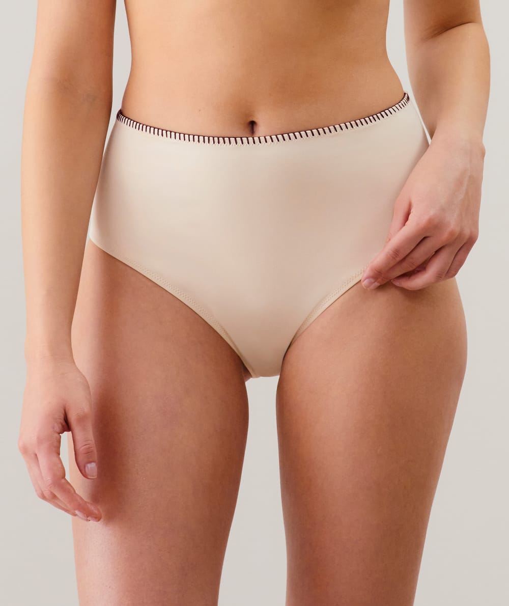 Culotte haute - bas de maillot de bain;