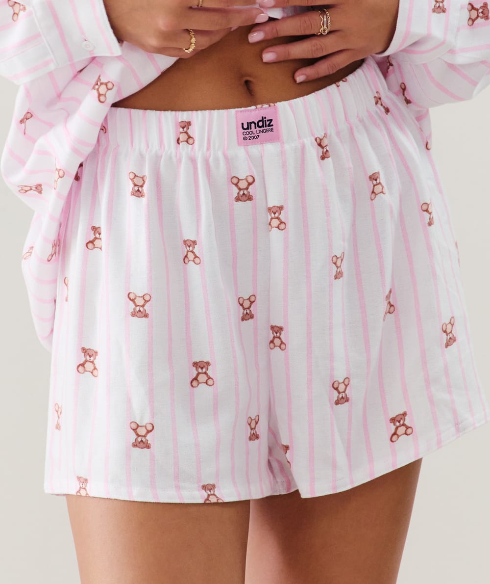 Short en flanelle;