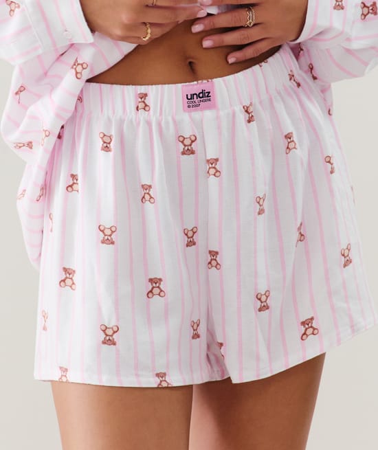 Short en flanelle;