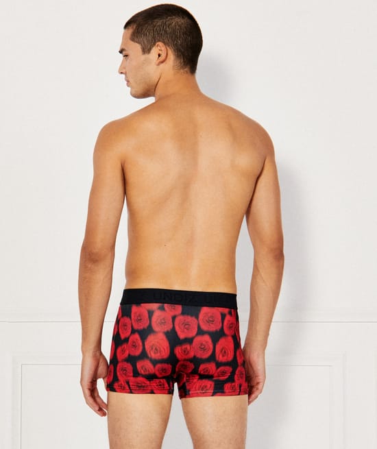 Microfibre patterned boxer shorts;
