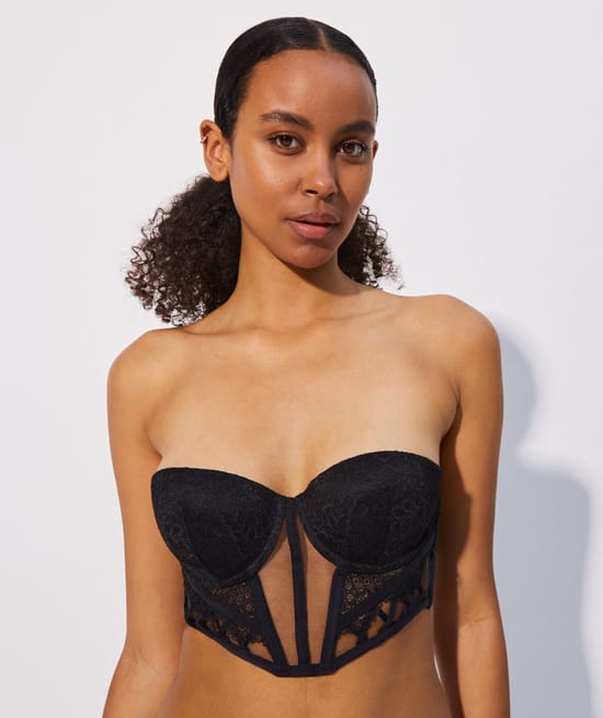 Bustier bandeau push-up;