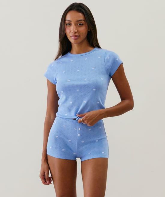 Short en pointelle;