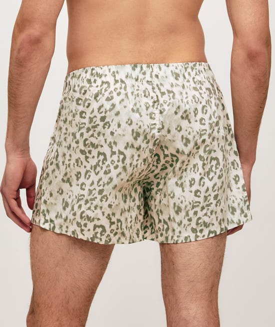 Leopard katoenen boxershort;