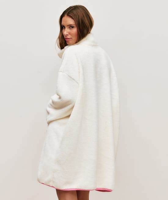 Sherpa blanket sweatshirt;