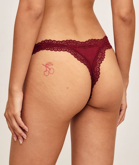 Cotton and lace string;
