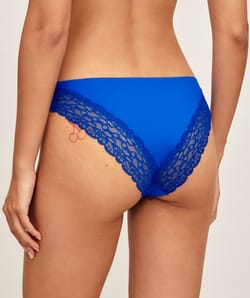 Culotte en microfibre et dentelle;