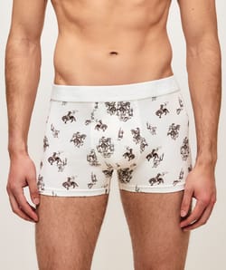 Katoenen boxers met cowboypatronen;