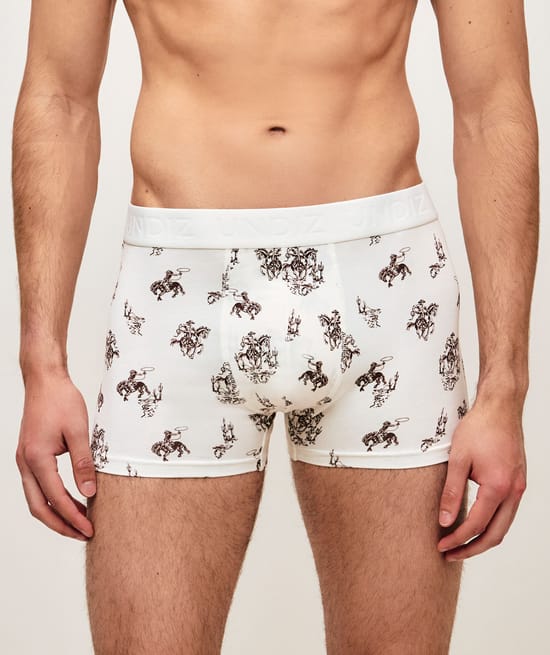 Katoenen boxers met cowboypatronen;