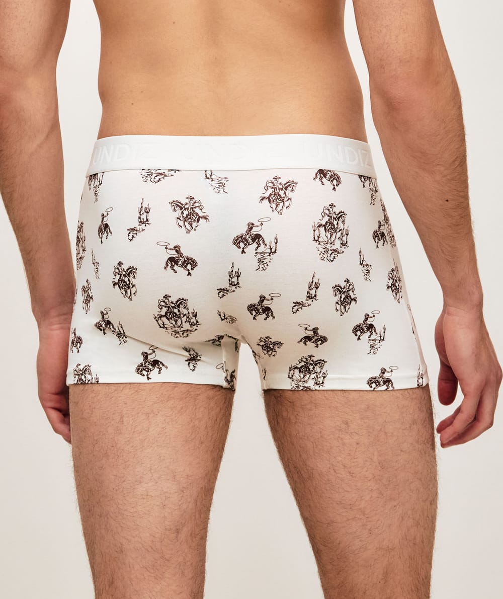 Katoenen boxers met cowboypatronen;