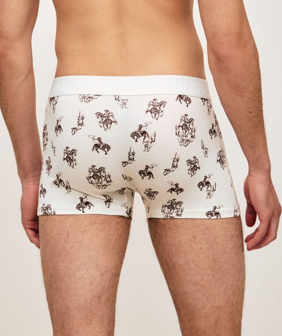 Katoenen boxers met cowboypatronen;