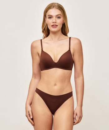 Push-up microfibre bra;