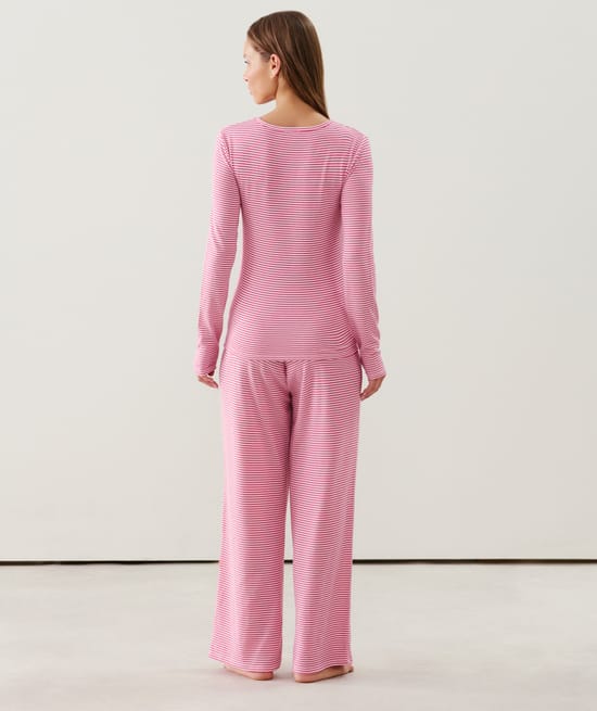 Striped knit Thermocosy trousers;