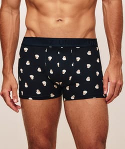 Boxer en coton imprim&eacute; canard;