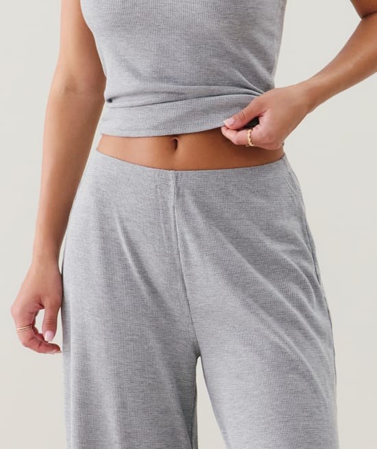 Pantalon lurex côtelé;