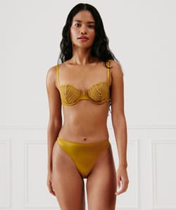 Embroidered microfibre briefs;