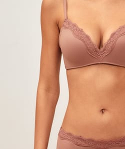 Microfiber push-up bra;