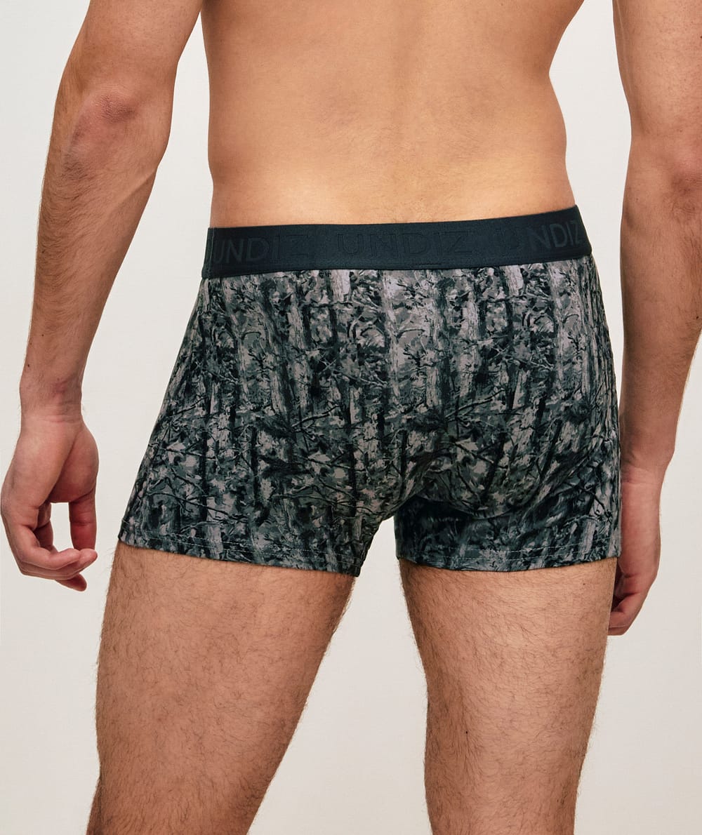 Boxer en coton &agrave; motifs;