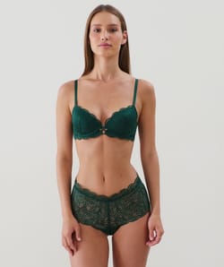 Sujetador push-up de encaje;