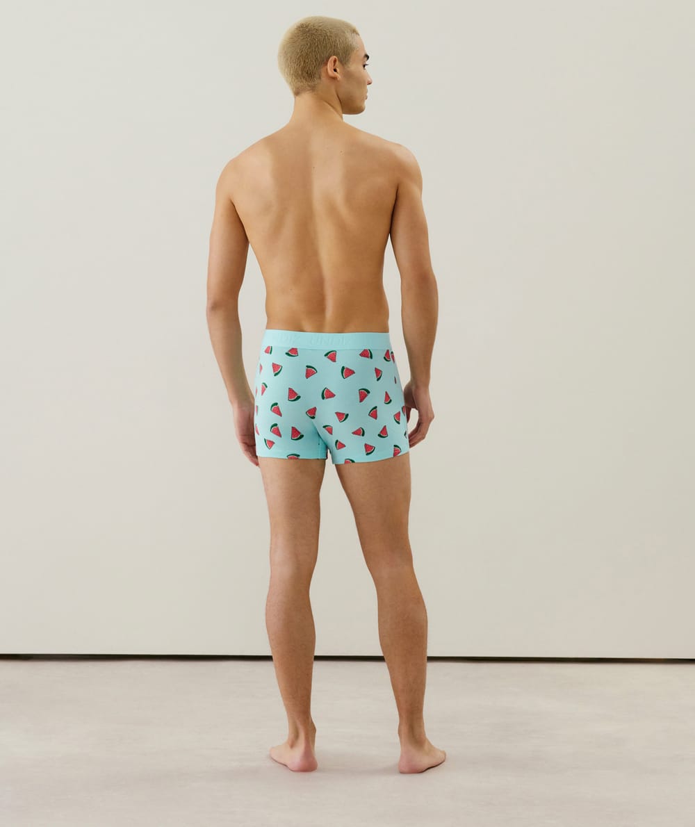 Boxer de algodón con estampado;