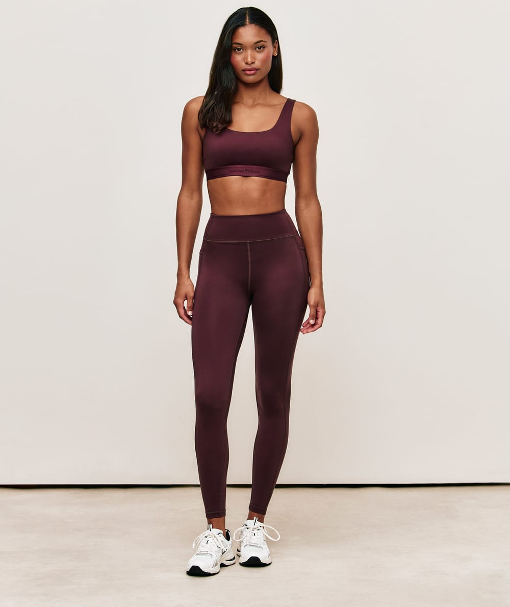 Microfibre sports leggings;