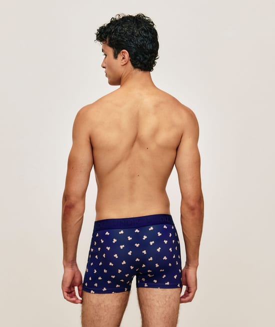 Printed microfiber boxer bears;