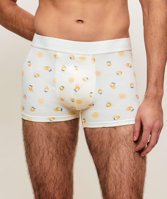Boxer en coton motifs citrons;